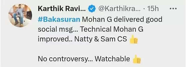 வாத்திக்கு போட்டியாக அழுத்தமான மெசேஜ் சொன்ன பகாசூரன்.. அனல் பறக்கும் ட்விட்டர் விமர்சனம்
