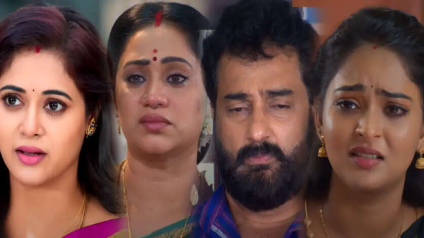 சந்தியா ராகம் சீரியலில் ஜானகியுடன் சுமுகமாக போன ரகுராம்.. கார்த்திக்கை கண்டுபிடிக்க முயற்சி பண்ணும் மாயா