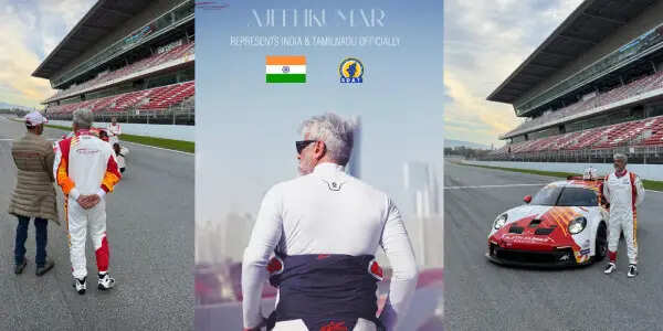 ரேசுக்கு தயாரான தல.. காருடன் மாஸ் காட்டும் அஜித்தின் புகைப்படங்கள்