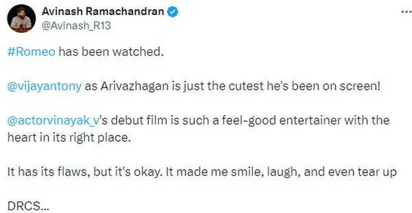 செட்டே ஆகாத சோக மூஞ்சி ரோமியோவாக விஜய் ஆண்டனி.. ட்விட்டர் விமர்சனம் இதோ