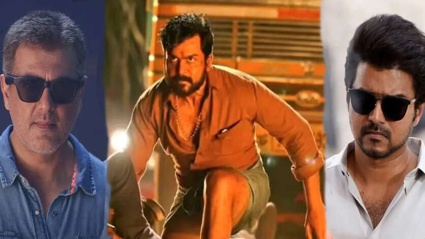 விஜய், அஜித்தை கீழே தள்ளும் கார்த்தி.. Silent-ஆக காயை நகர்த்திய கைதி