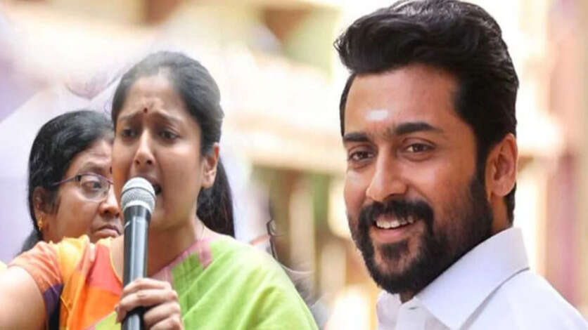 சூர்யா என்றாலே பிரச்சனையை கிளப்பும் பிரபலங்கள்.. தேவையில்லாமல் வம்பிழுக்கும் காயத்ரி ரகுராம்