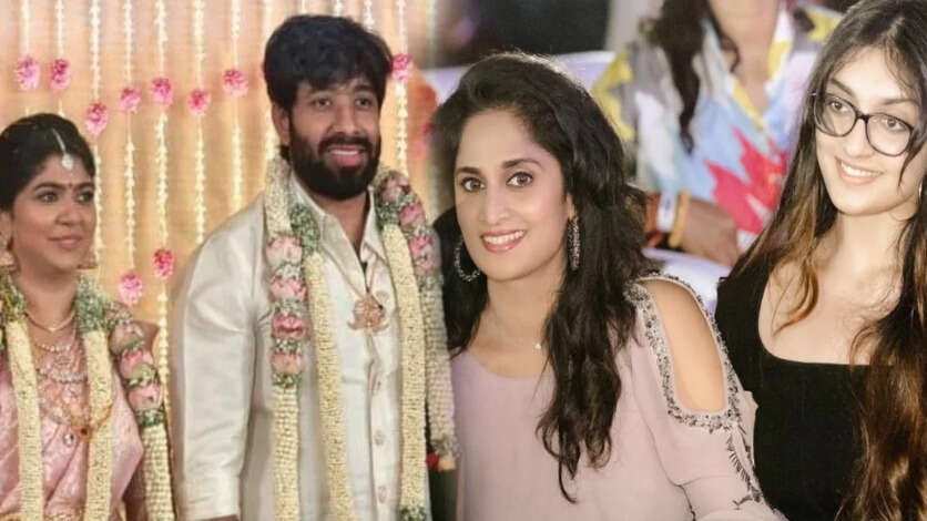 கோலிவுட் கொண்டாடிய ஆதிக் கல்யாணம்.. ஹீரோயின் லுக்கில் செமையா வந்த அஜித், ஷாலினியின் மகள்