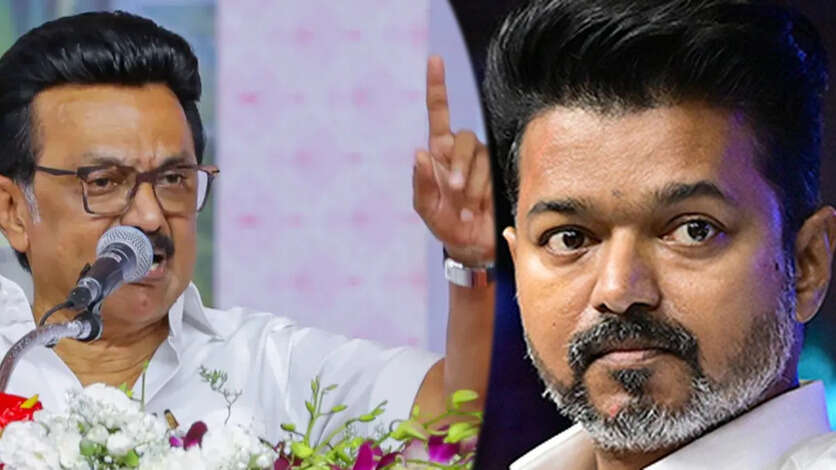 DMK TVK Vijay MK Stalin