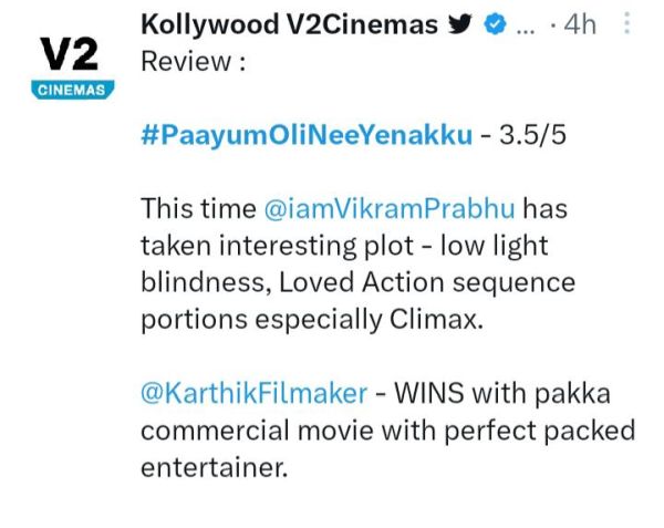 Paayum-oli-nee-enakku-twitter-review