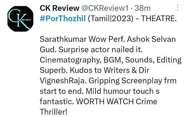 por-thozhil-twitter-review