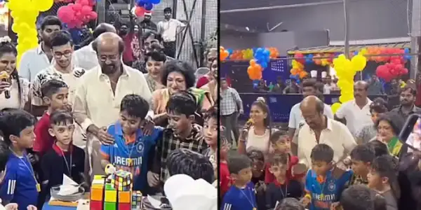 rajini grand son birthday