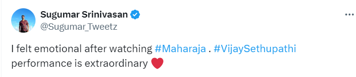 Maharaja twitter review