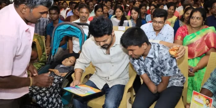 vijay meet students