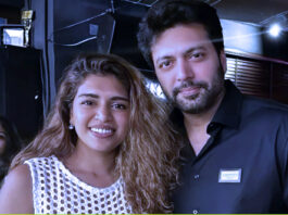 Kenishaa Francis and jayam ravi